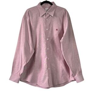 Brooks Brothers Mens XL Button Down Long Sleeve Polo Oxford Shirt
